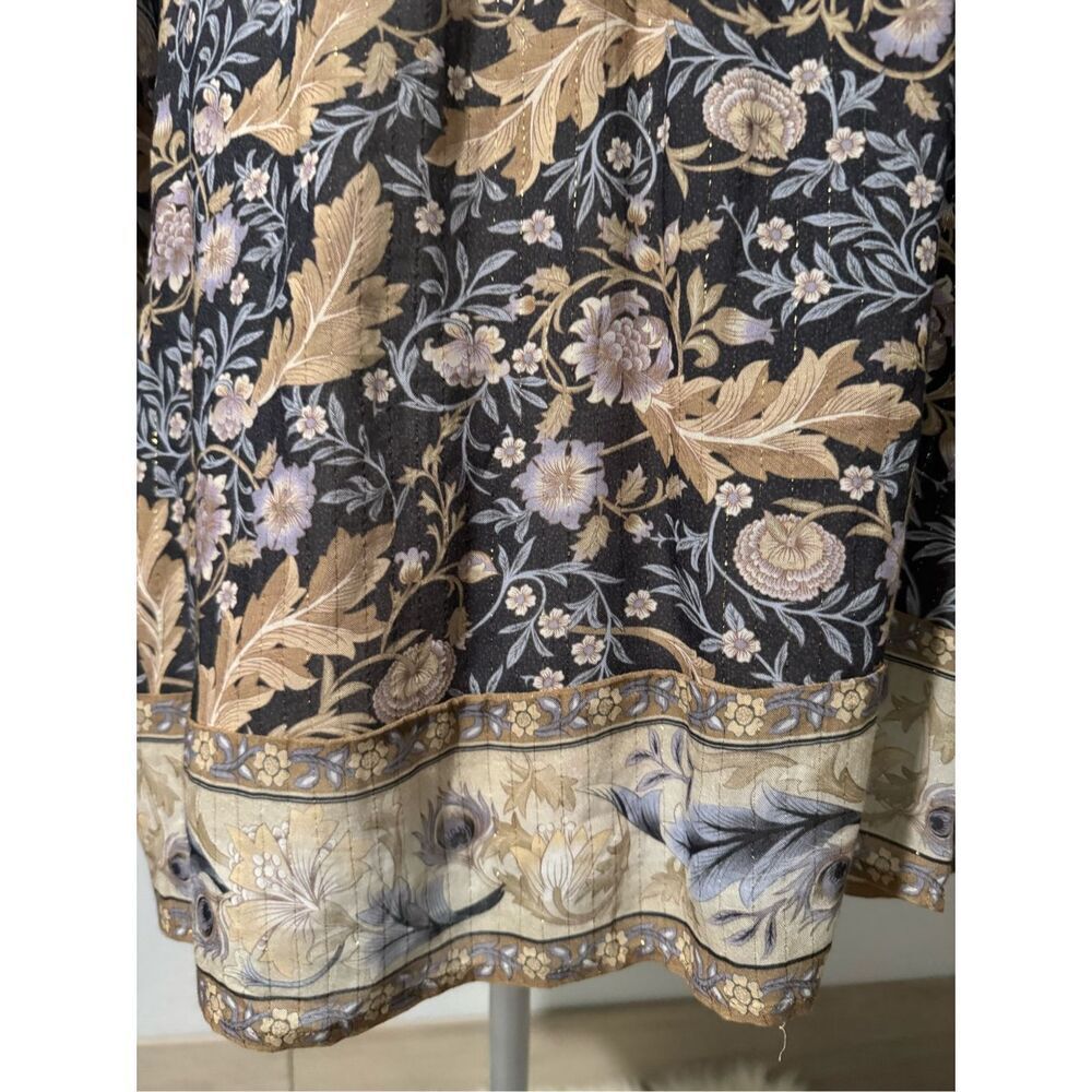 Spell & the Gypsy Oasis blouse in nightshade ballon sleeve metallic boho oversiz - Picture 9 of 13